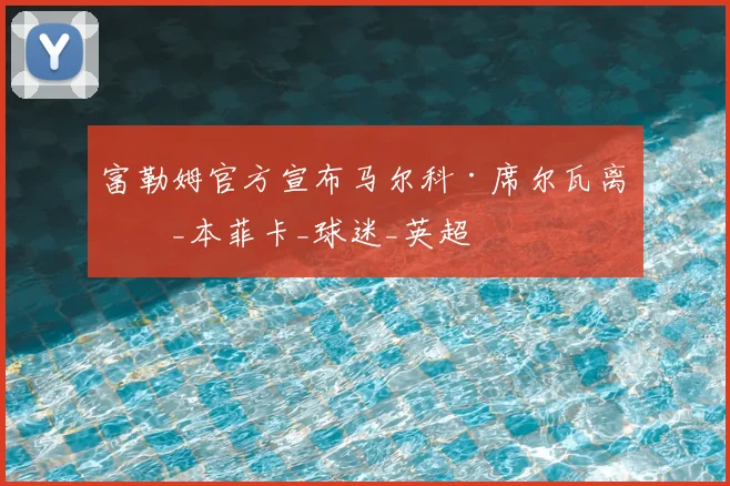 富勒姆官方宣布马尔科·席尔瓦离任_本菲卡_球迷_英超